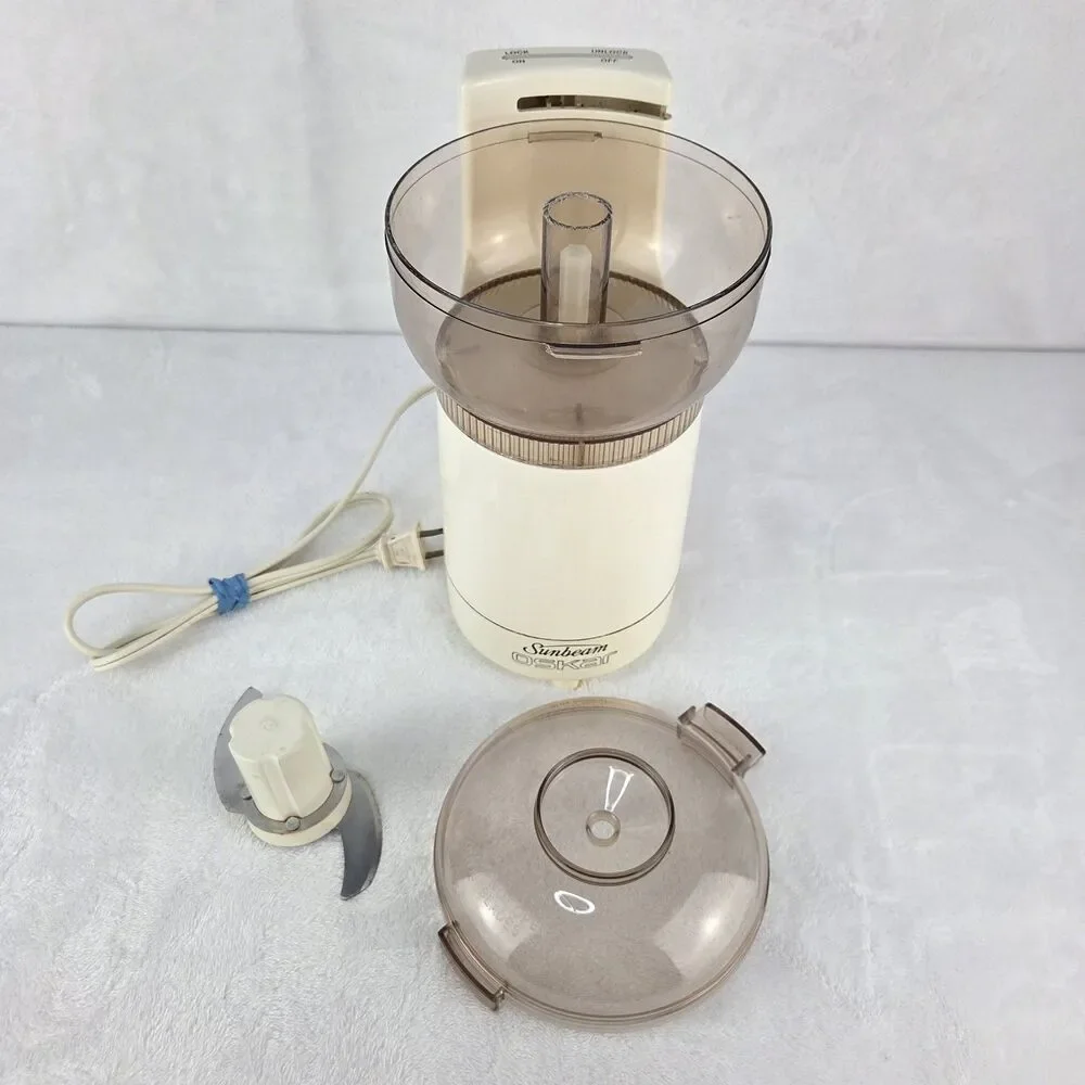Vintage Sunbeam Oskar 14081 Food Processor Chopper Made in France Tested Works